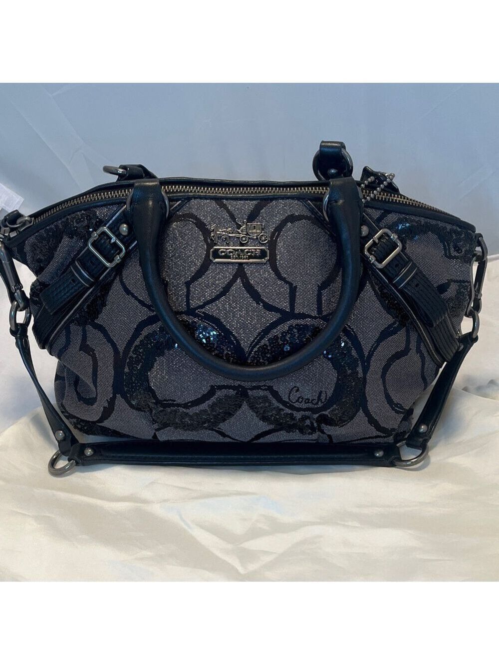 Coach Madison Signature Op Art Sophia Satchel